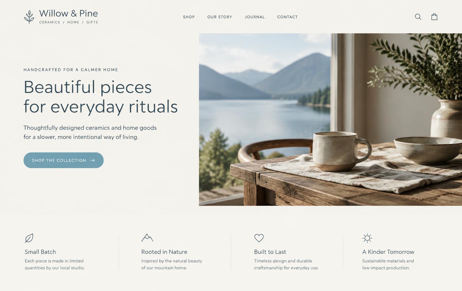 Lakesweb redesign: a calm, modern website with clear typography